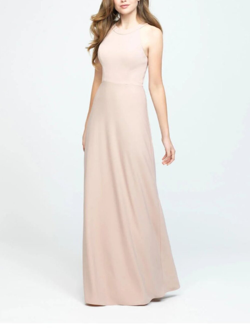 Allure ✨ Bridesmaids 1600 A-Line Formal Dress Size 10 Champagne NWT $210